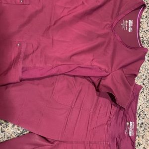 Wine scrub set (shirt and pants)